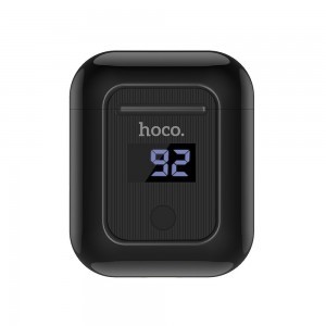 HOCO S11 TWS vezeték nélküli bluetooth headset fülhallgató fekete + fekete szilikon tok