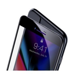 Baseus 0.23mm domború kijelzővédő üvegfólia iPhone 7/8/SE 2020 fekete (SGAPIPH8N-GPE01)