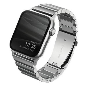 UNIQ Strova nemes acél óraszíj Apple Watch 42/44/45 mm ezüst