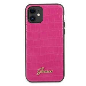 Guess GUHCN61PCUMLCRPI Croco iPhone 11 tok pink