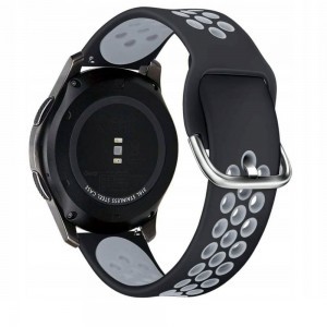 Samsung Galaxy Watch 3 45MM óraszíj fekete/szürke Tech-Protect Softband