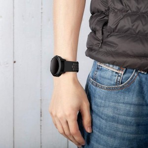 Samsung Galaxy Watch 3 45MM óraszíj fekete/szürke Tech-Protect Softband