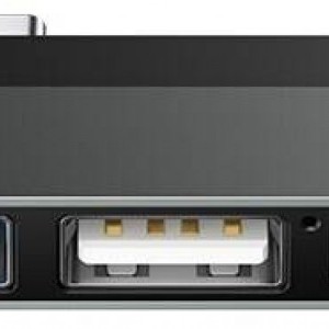 USAMS US-SJ463 Mini USB HUB Type-C 3xUSB szürke
