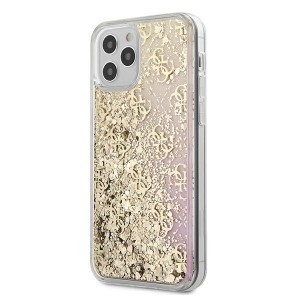 iPhone 12 mini Guess GUHCP12SLG4GGPIGO Gradient Liquid Glitter 4G tok arany