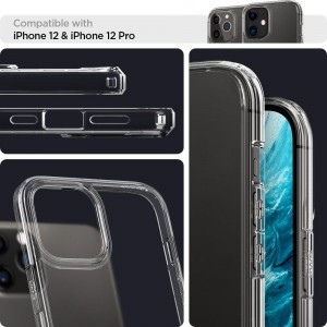 iPhone 12/ 12 Pro Spigen Ultra Hybrid tok Crystal Clear (ACS01702)