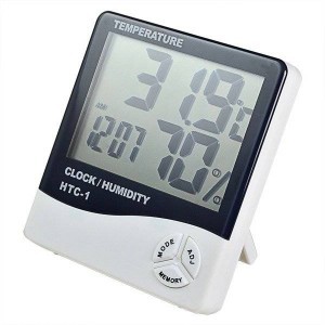 Digitális 6602 Óra/ Hőmérő és Páratartalom mérő fehér