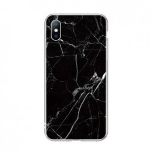 iPhone 7/8/SE 2020/SE 2022 Wozinsky márvány mintás TPU tok fekete