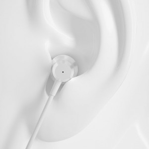 Dudao vezetékes fülhallgató 3.5mm mini jack mikrofonnal fehér (X10 Pro)