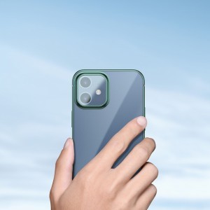 iPhone 12/ 12 Pro Baseus Shining gél tok zöld