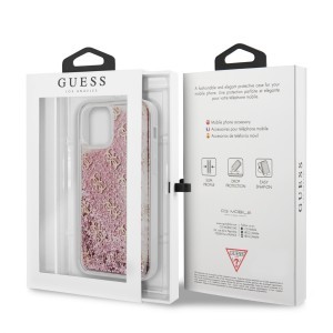 iPhone 12/ 12 Pro Guess GUHCP12SLG4GSPG 4G Liquid Glitter tok pink