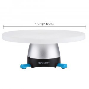 PULUZ 360 fokos panorámafej, termékforgató 18cm kék-2