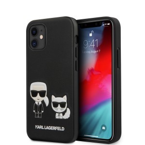 Karl Lagerfeld KLHCP12SPCUSKCBK Karl Choupette PU tok iPhone 12 mini fekete