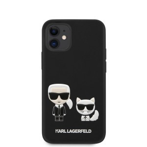 Karl Lagerfeld KLHCP12SPCUSKCBK Karl Choupette PU tok iPhone 12 mini fekete
