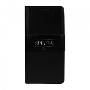 Book Special bőr fliptok iPhone 12/ 12 Pro fekete