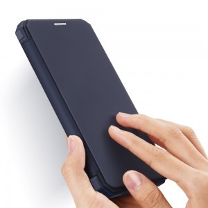 iPhone 12 Pro MAX Dux Ducis Skin X fliptok kék