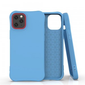 iPhone 12 mini Soft Color flexibilis gél tok kék