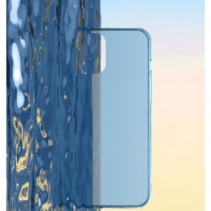 iPhone 12 mini Baseus Frosted Glass tok sötétkék (WIAPIPH54N-WS03)