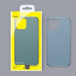 iPhone 12 Pro MAX Baseus Frosted Glass tok fekete (WIAPIPH67N-WS01)