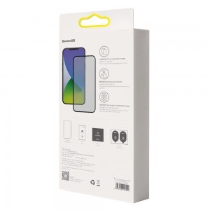 Baseus 2x 0.3 mm 9H Anti-Spy kijelzővédő üvegfólia iPhone 12 mini fekete (SGAPIPH54N-LK02)