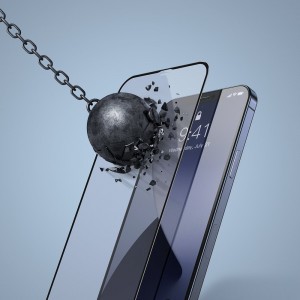 Baseus 2x 0,23 mm kijelzővédő üvegfólia iPhone 12 mini fekete (SGAPIPH54N-PE01)