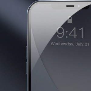 Baseus 2x 0,23 mm kijelzővédő üvegfólia iPhone 12 Pro MAX fekete (SGAPIPH67N-PE01)