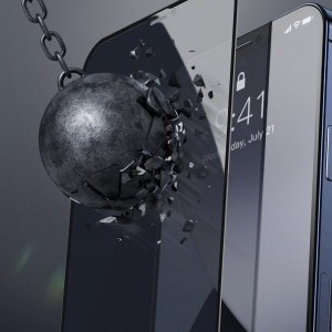 Baseus 2x 0.23 mm 9H Anti-Spy kijelzővédő üvegfólia iPhone 12 mini fekete (SGAPIPH54N-ATG01)