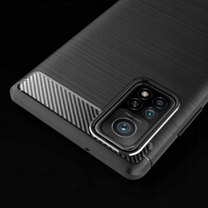 Tech-Protect carbon mintájú TPU tok Xiaomi Mi 10T/MI 10T PRO fekete