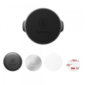 Baseus Small Ears Öntapadós mágneses autós telefontartó fekete (SUER-C01)