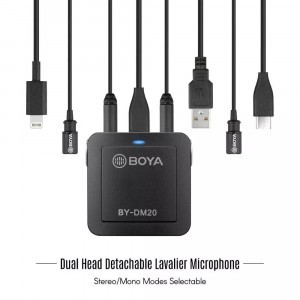 BOYA BY-DM20 Mixer és Dual Lavalier mikrofon-1
