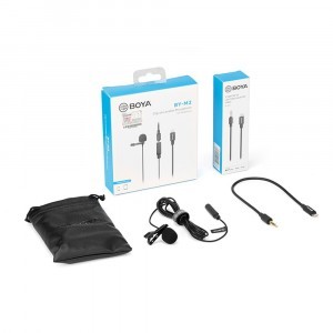BOYA BY-M2 Univerzális Lavalier mikrofon (iOS)-5