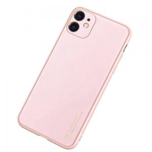 Dux Ducis Yolo TPU és PU bőr tok iPhone 11 pink
