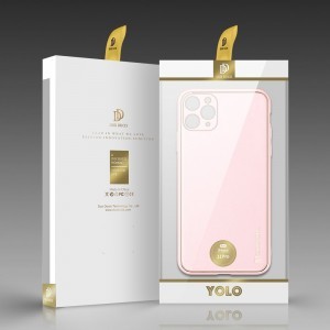 Dux Ducis Yolo TPU és PU bőr tok iPhone 11 Pro pink