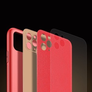 Dux Ducis Yolo TPU és PU bőr tok iPhone 11 Pro MAX piros