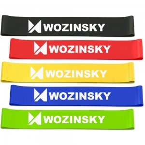 Wozinsky Otthoni edzéshez használható gumi Fitnesz szalag, edzőszalag (WRBS5-01)