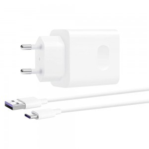 HUAWEI CP404B SuperCharge hálózati töltő adapter (Max 22.5W SE) + USB Type-C 1m kábel fehér-2