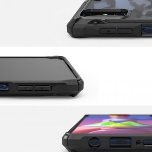 Samsung M51 tok Ringke Fusion X terepmintás fekete (XDSG0043)