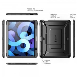 Supcase Unicorn Beetle Pro tok iPad AIR 4 2020 / 5 2022 ütésálló fekete