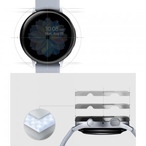 Ringke Samsung Galaxy Watch Active 2 (44MM) káva díszelem fekete színben