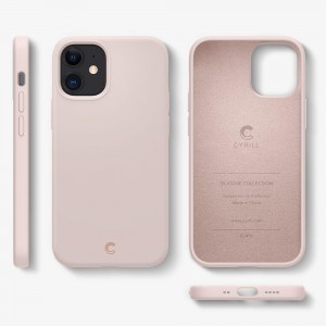 iPhone 12 mini Spigen Cyrill szilikon tok Pink Sand (ACS01945)