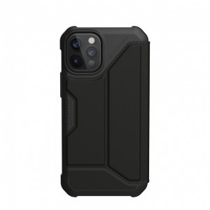iPhone 12 Pro MAX UAG Metropolis fokozott védelmet biztosító fliptok fekete