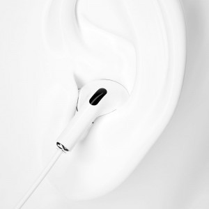 Dudao vezetékes fülhallgató 3.5mm mini jack mikrofonnal fehér (X14)