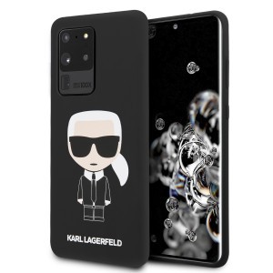 Karl Lagerfeld KLHCS69SLFKBK Full Body szilikon tok Samsung S20 Ultra fekete