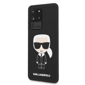 Karl Lagerfeld KLHCS69SLFKBK Full Body szilikon tok Samsung S20 Ultra fekete