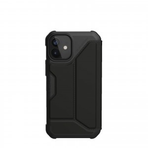 iPhone 12 mini UAG Metropolis fokozott védelmet biztosító fliptok fekete