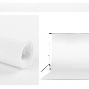 Műanyag fotóháttér 1,6x5m - Fehér