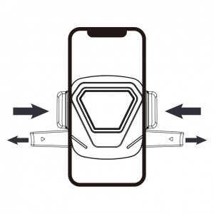 WK Design autós telefontartó szellőzőre fekete (WP-U82)