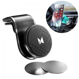 Wozinsky univerzális mágneses autós telefontartó fekete (WMH-03)