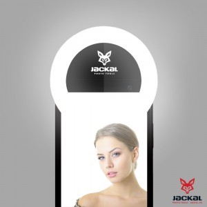 Jackal 41-KR selfie LED körfény, ring light mobiltelefonra - Fekete