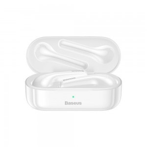 Baseus TWS Encok W07 vízálló bluetooth 5.0 mini fülhallgató fehér (NGW07-02)
