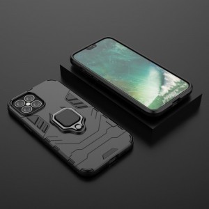 iPhone 12 Pro MAX Armor Ring mágneses tok fekete